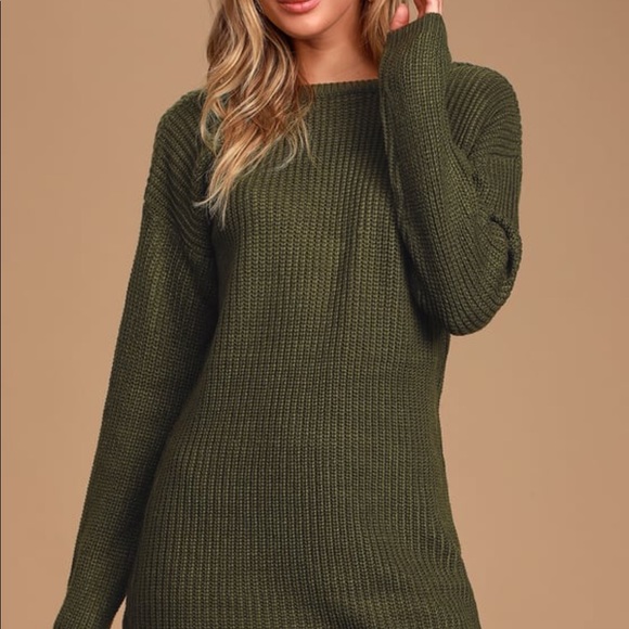 Lulus Backless Sweater Dress - Picture 3 of 7